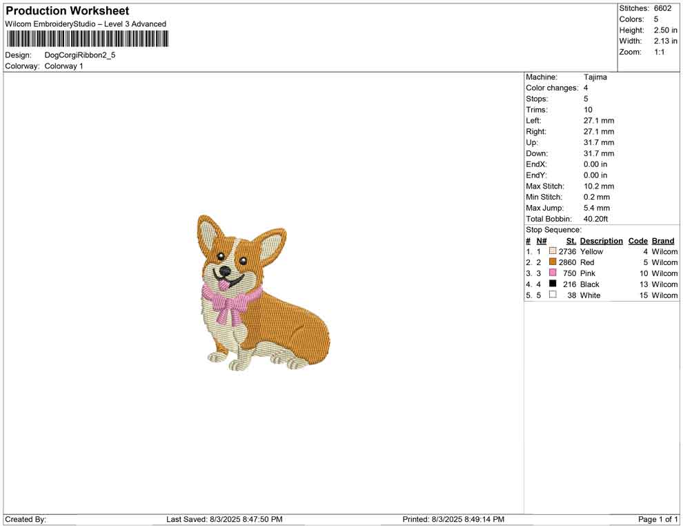 Dog Corgi Ribbon
