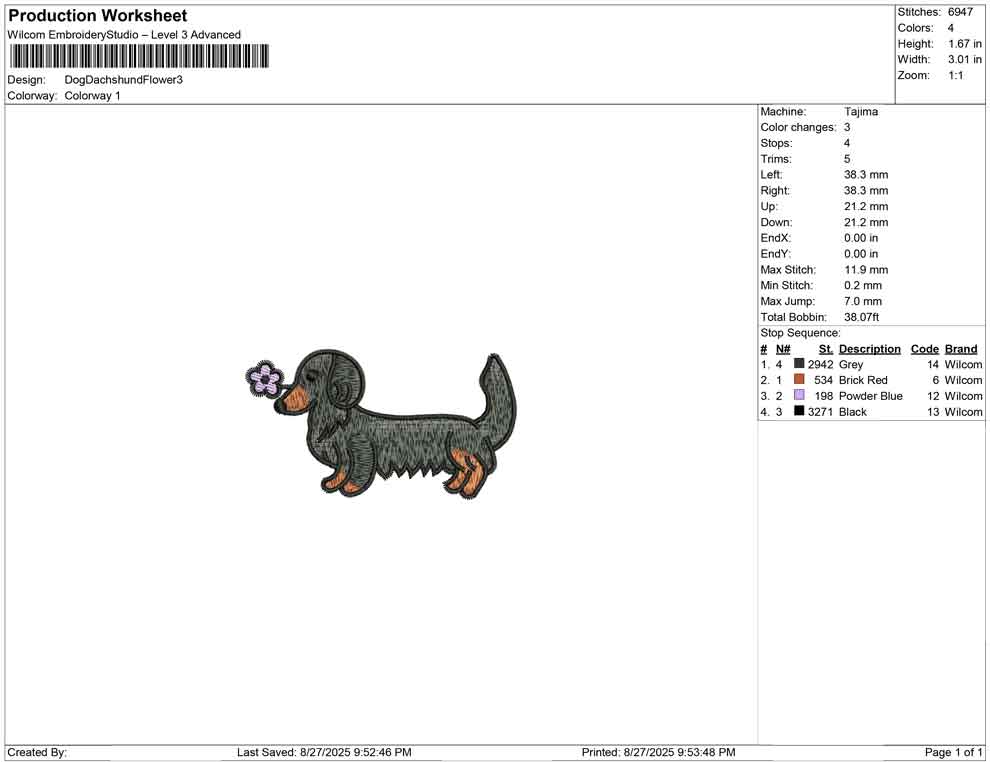Dog Dachshund Flower