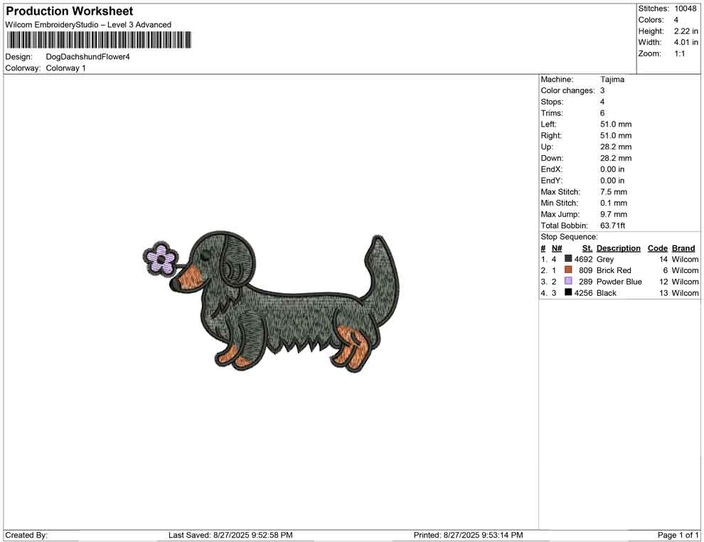 Dog Dachshund Flower