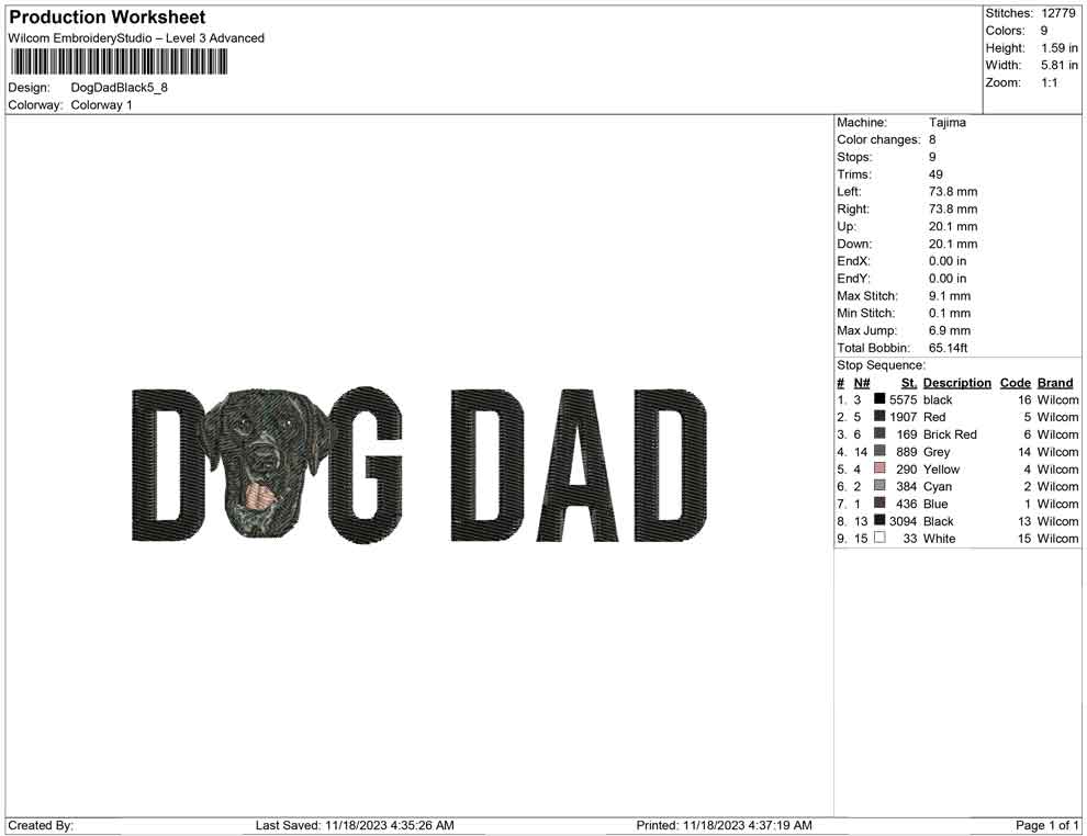 Dog Dad black