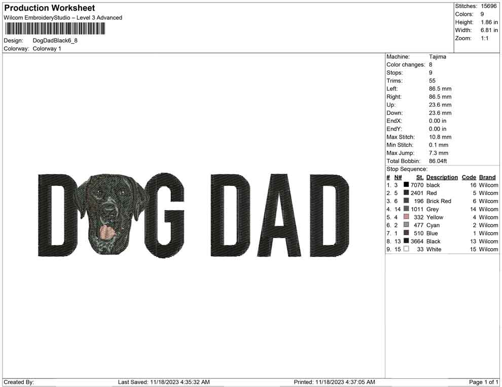 Dog Dad black