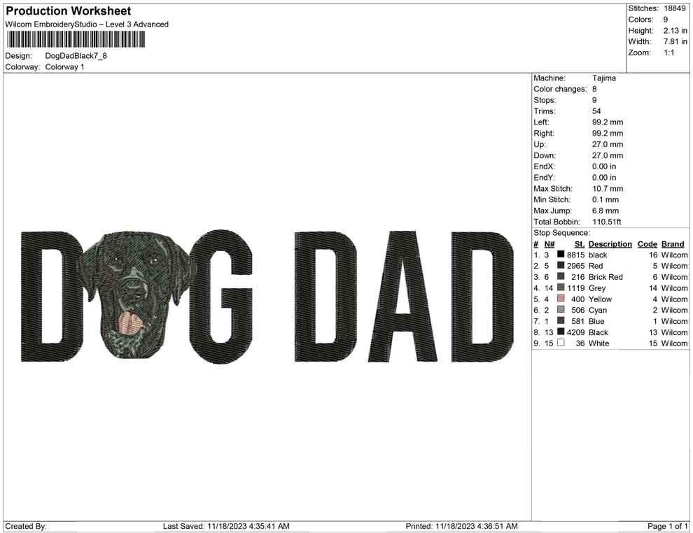 Dog Dad black