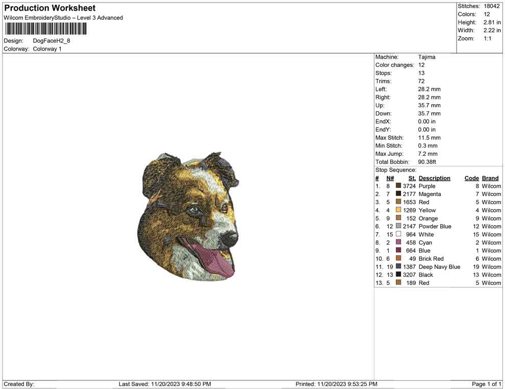 Dog Face H