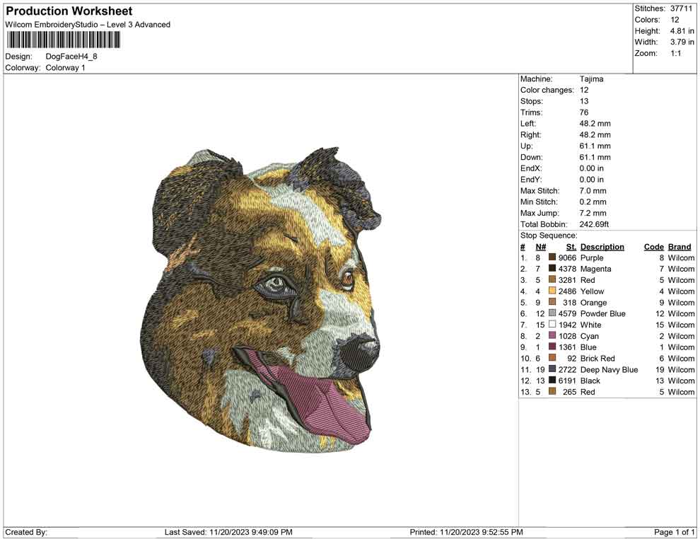 Dog Face H