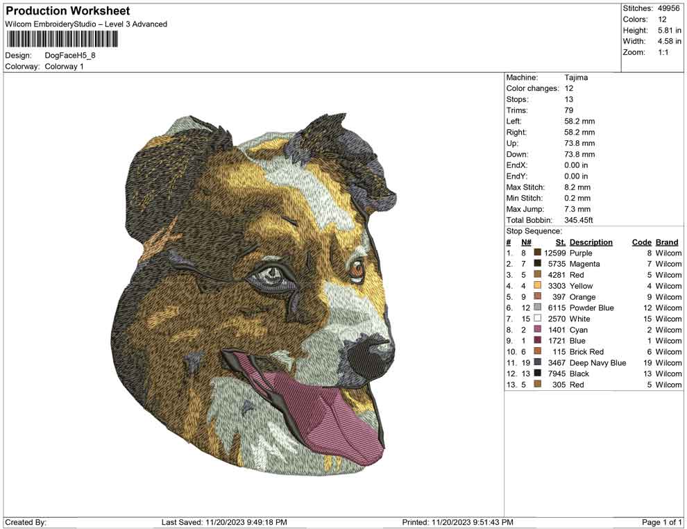Dog Face H