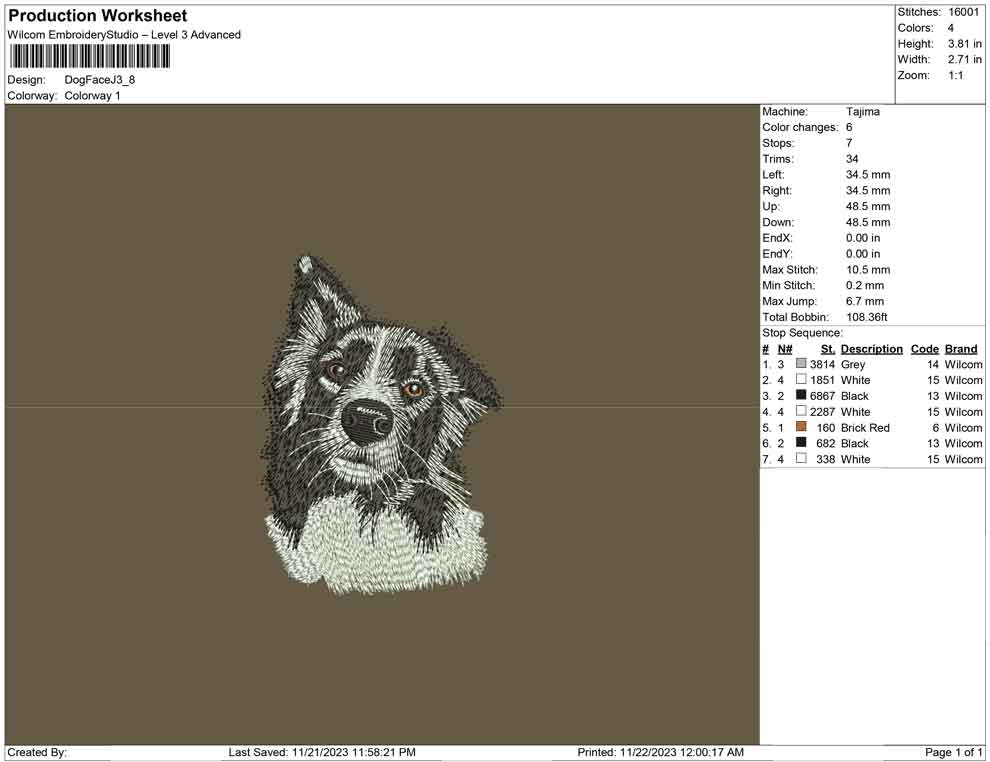 Dog Face J