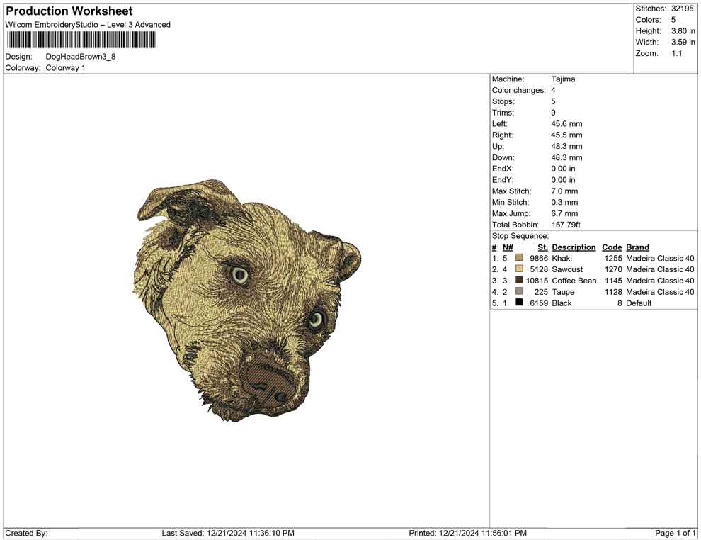 Dog Head Brown