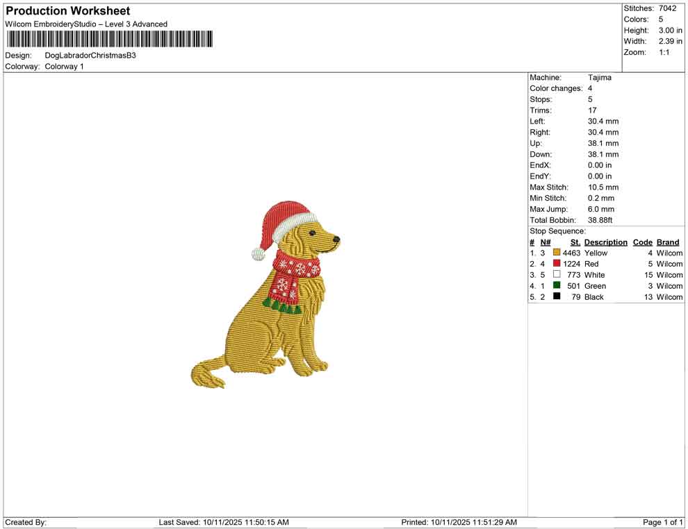 Dog Labrador Christmas B