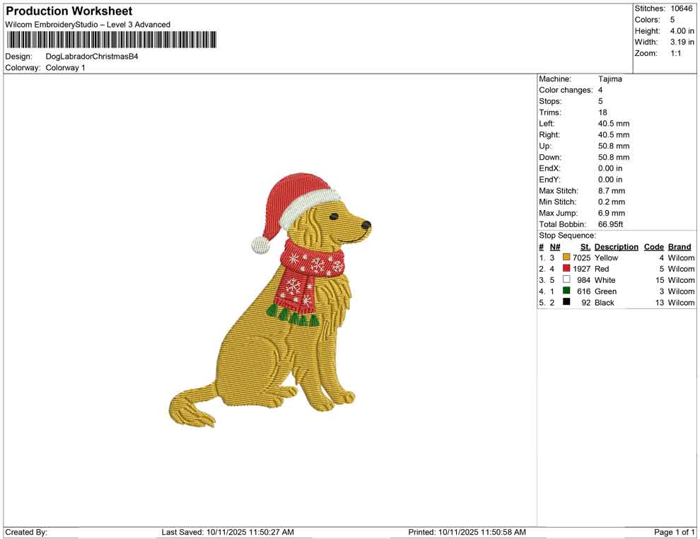 Dog Labrador Christmas B