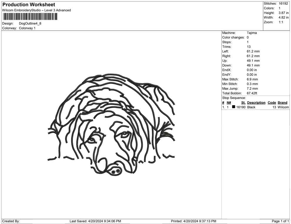 Dog Outline