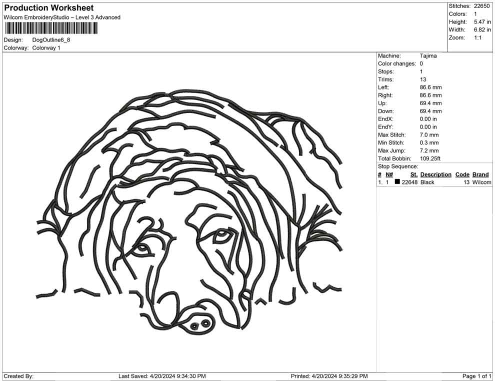 Dog Outline