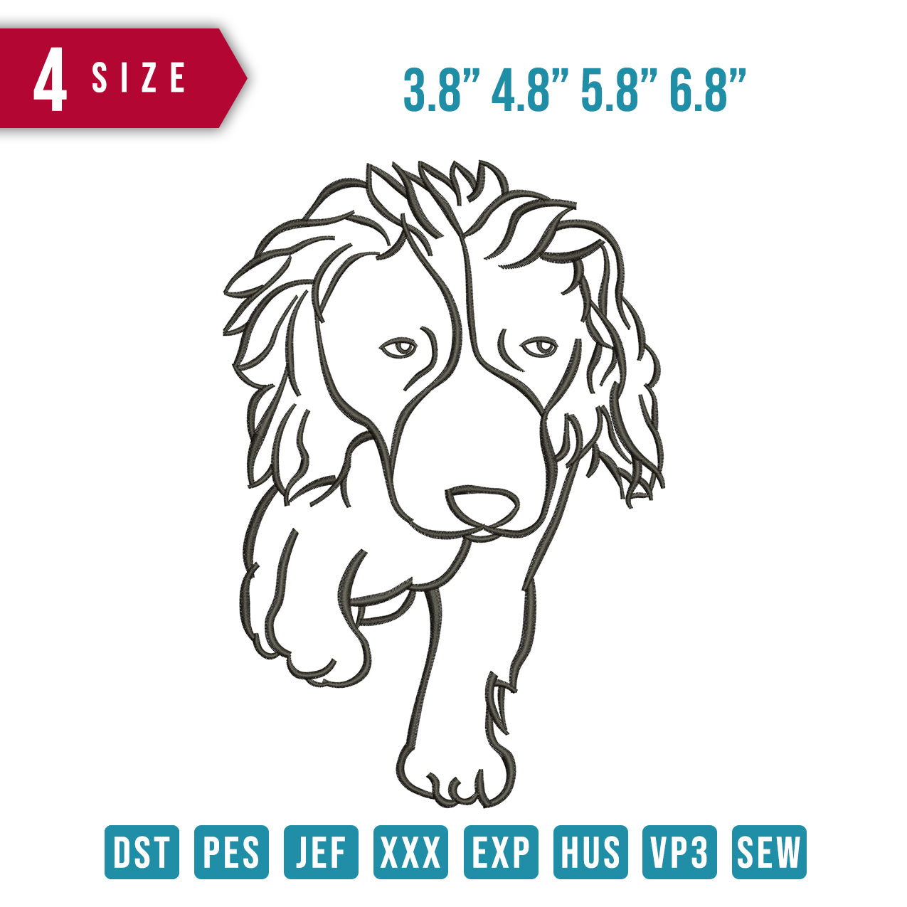 Dog outline art