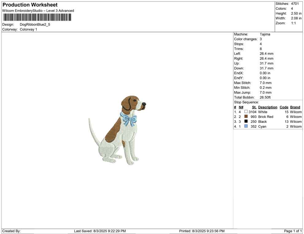 Dog Ribbon Blue