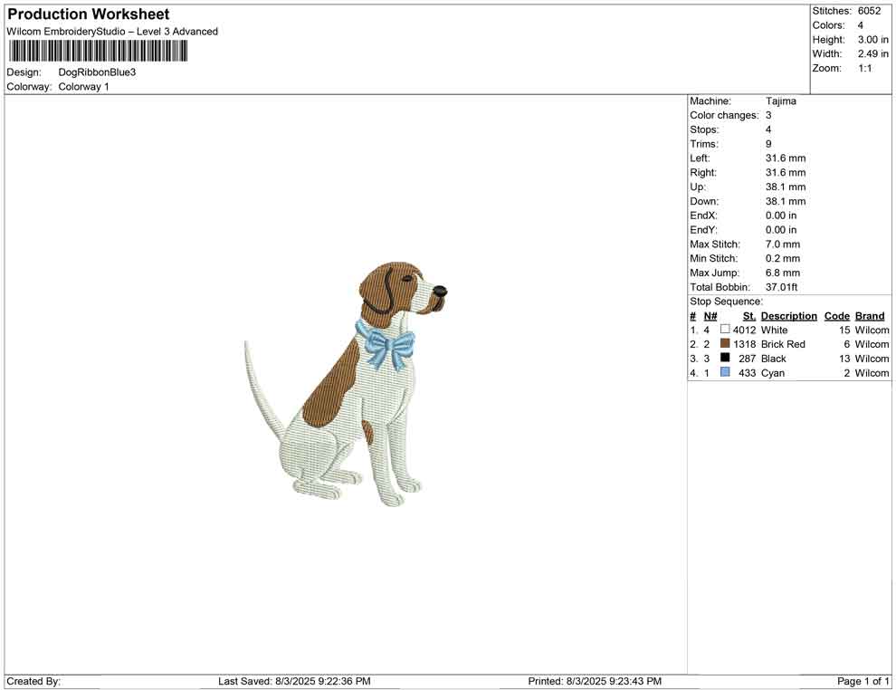 Dog Ribbon Blue