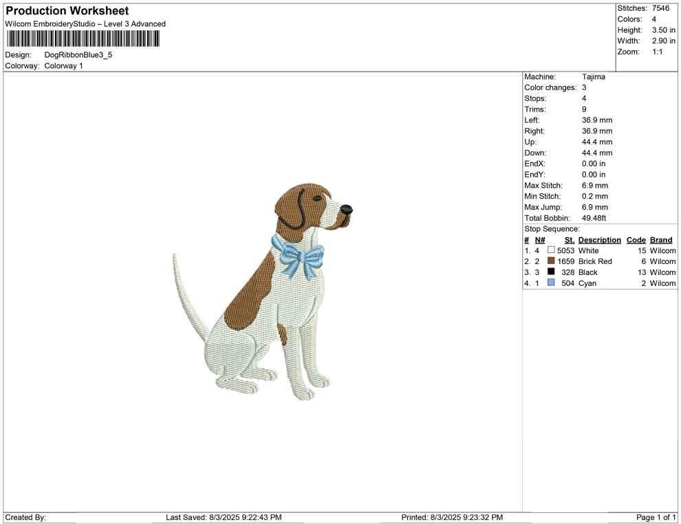 Dog Ribbon Blue