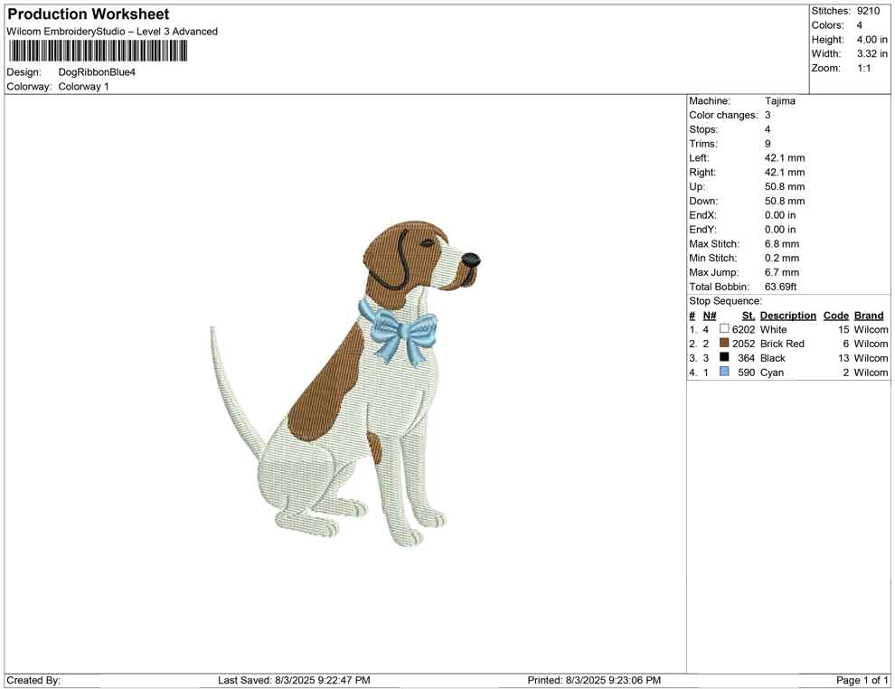 Dog Ribbon Blue