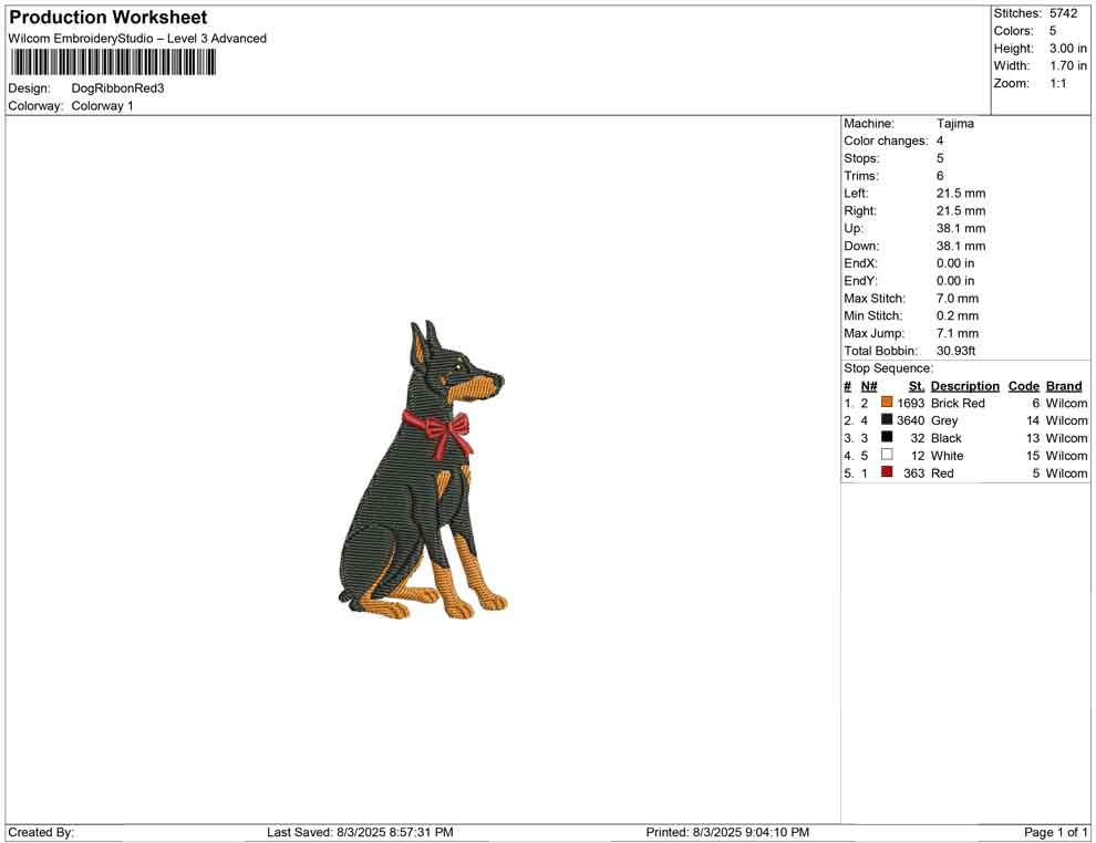 Dog Ribbon Red