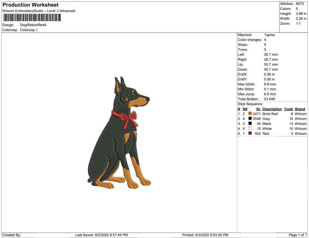 Dog Ribbon Red