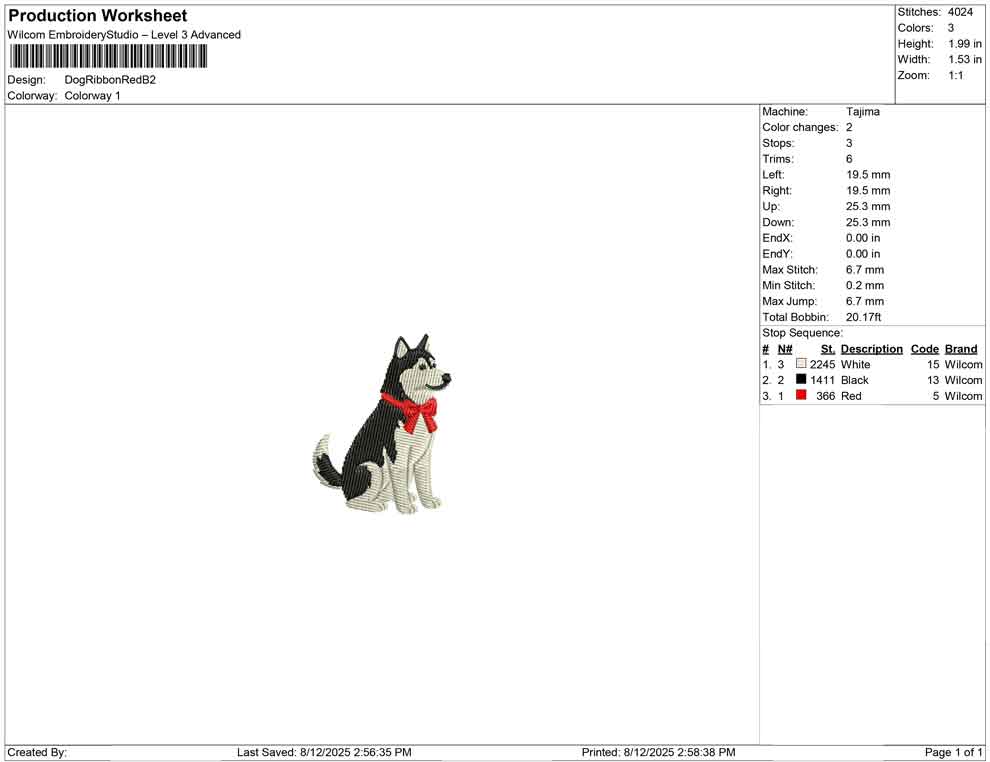 Dog Ribbon Red B