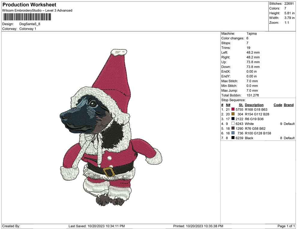 Dog Santa