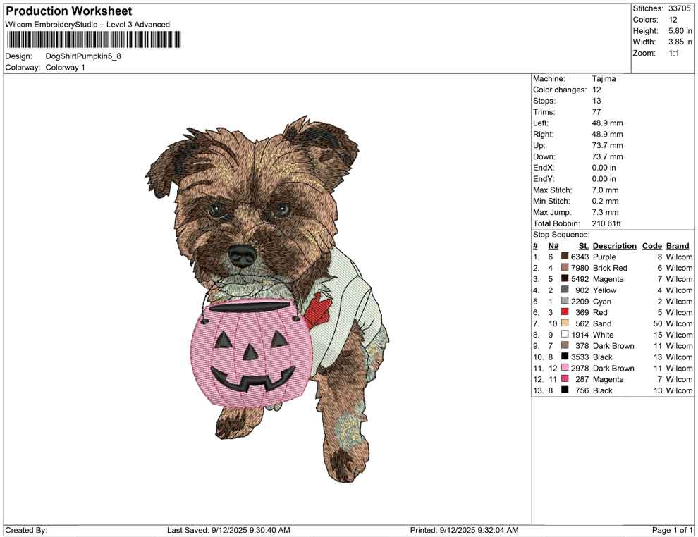 Dog shirt Pumpkin