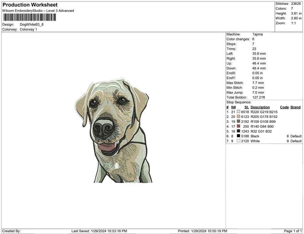 Dog White B