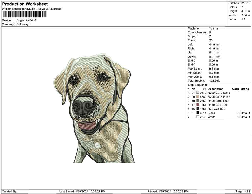 Dog White B