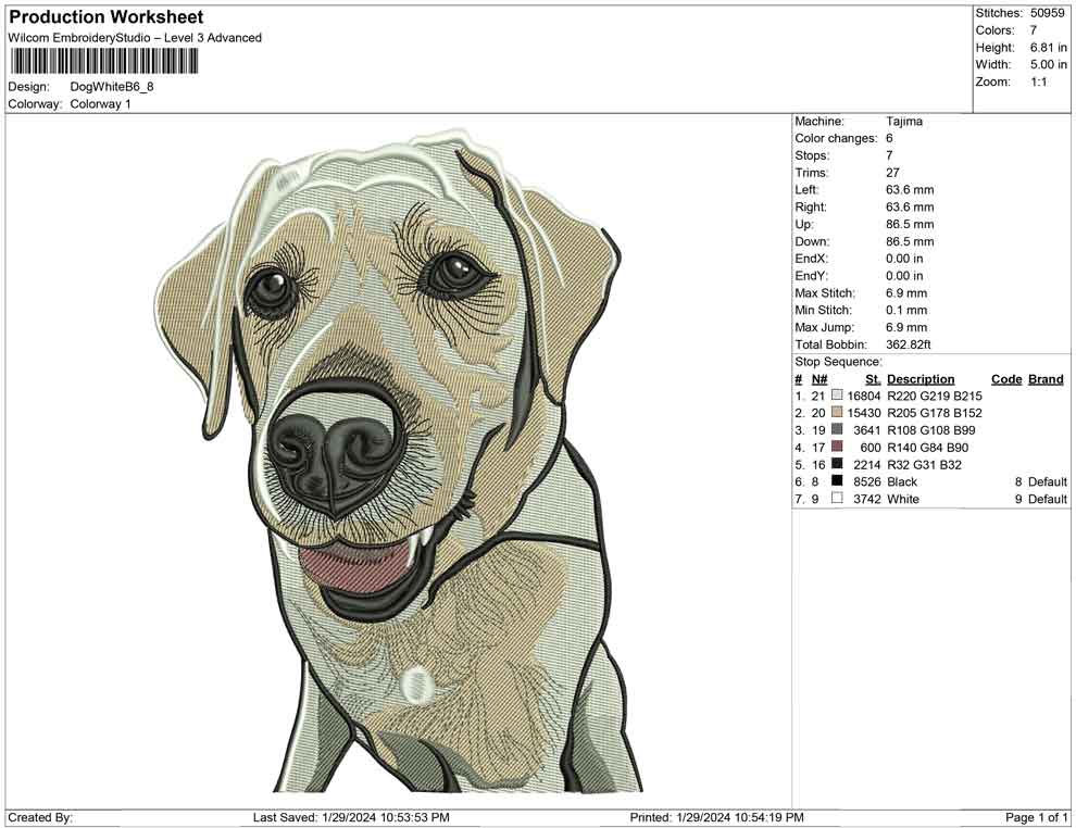 Dog White B