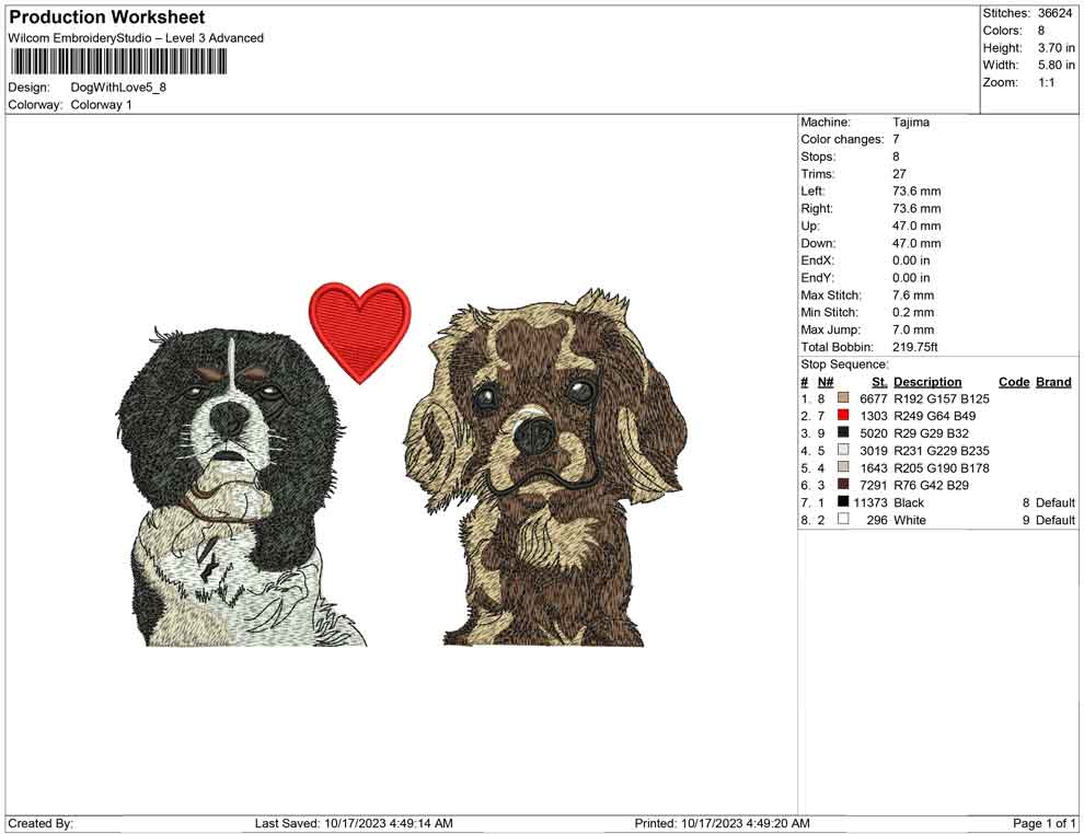 Dog with love
