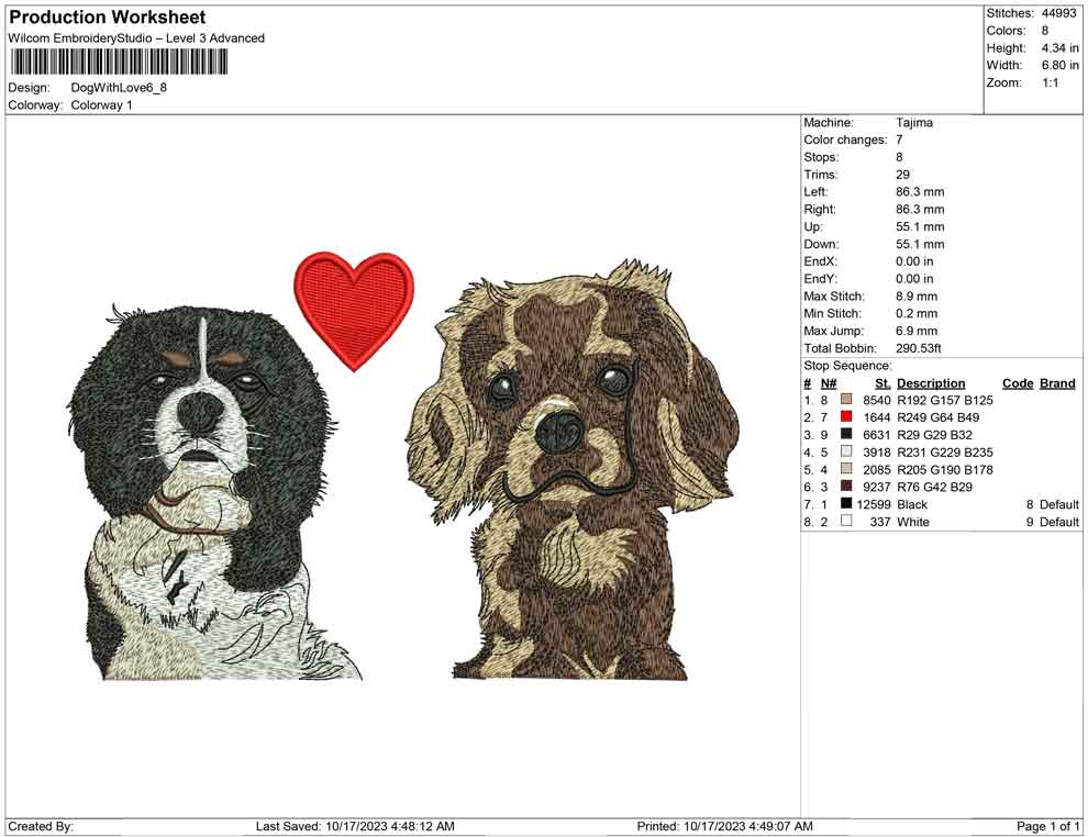 Dog with love