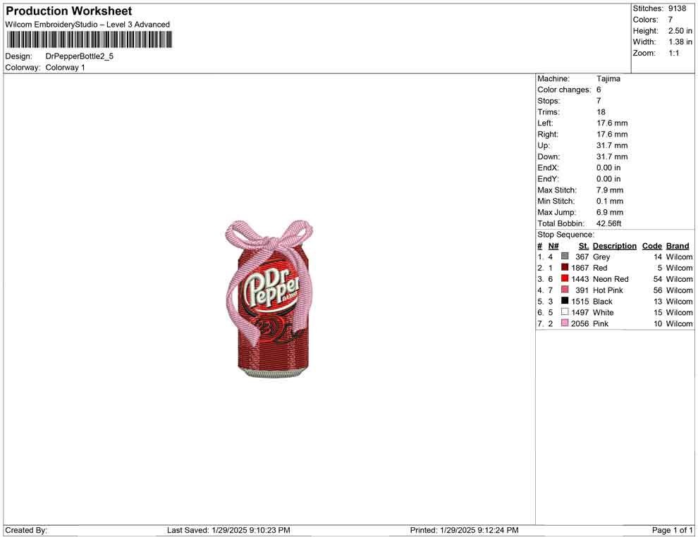 Dr Pepper Bottle