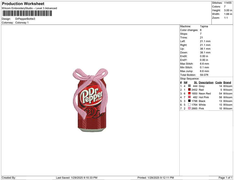 Dr Pepper Bottle