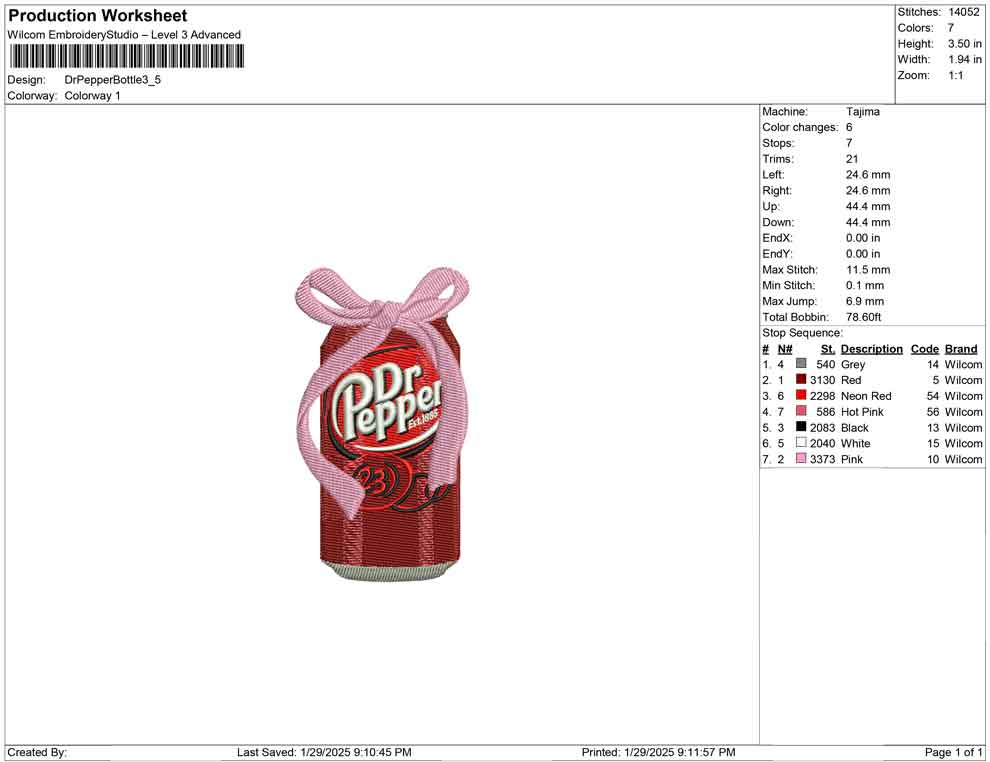 Dr Pepper Bottle
