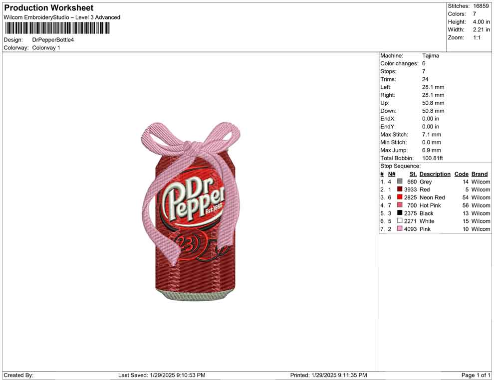 Dr Pepper Bottle