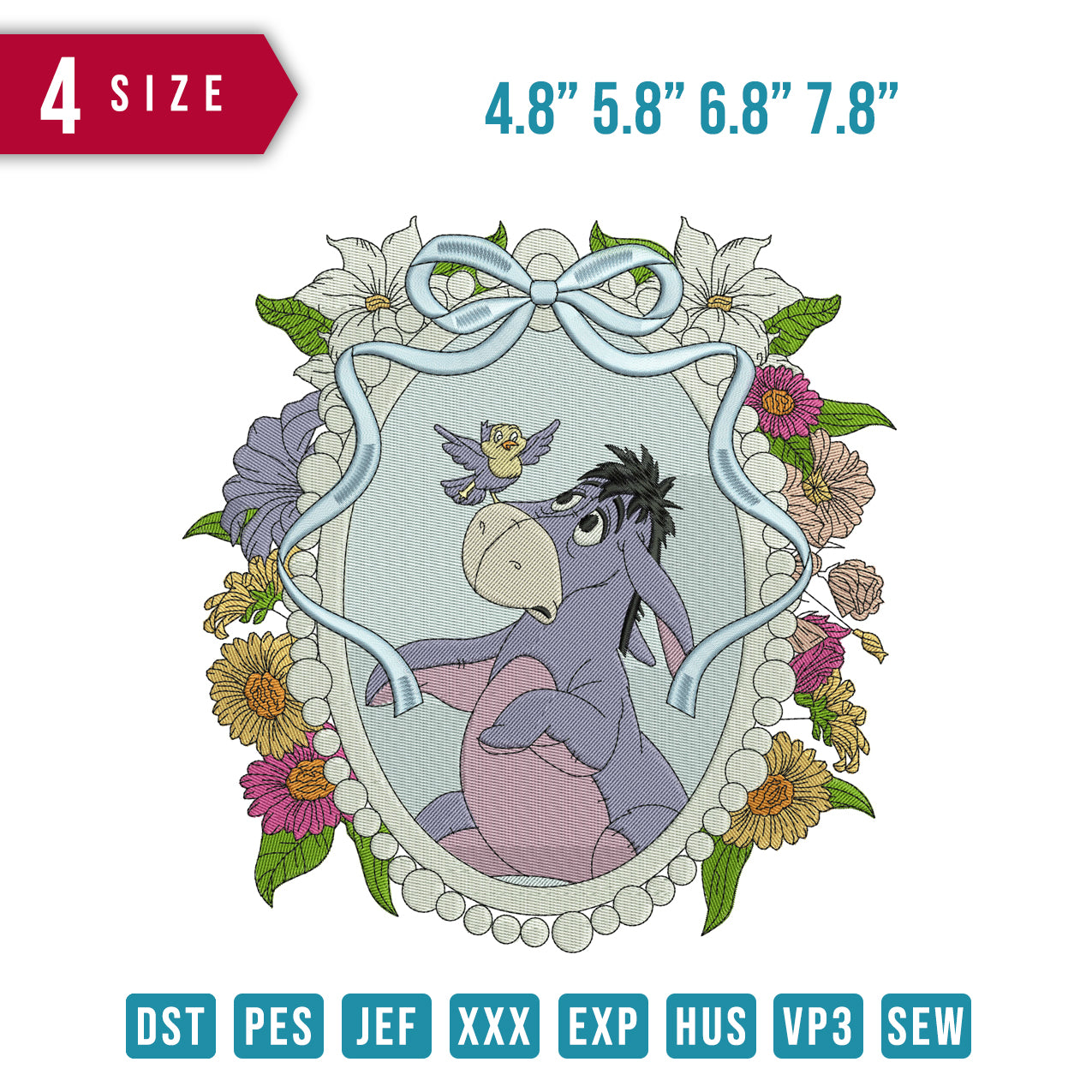 Eeyore Ribbon Frame