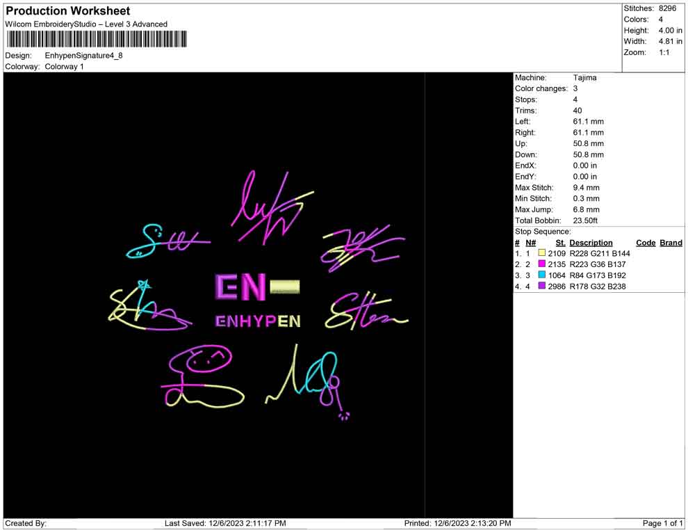 Enhypen signature
