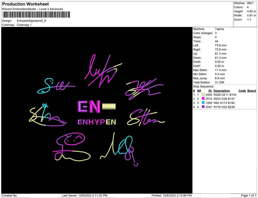 Enhypen signature