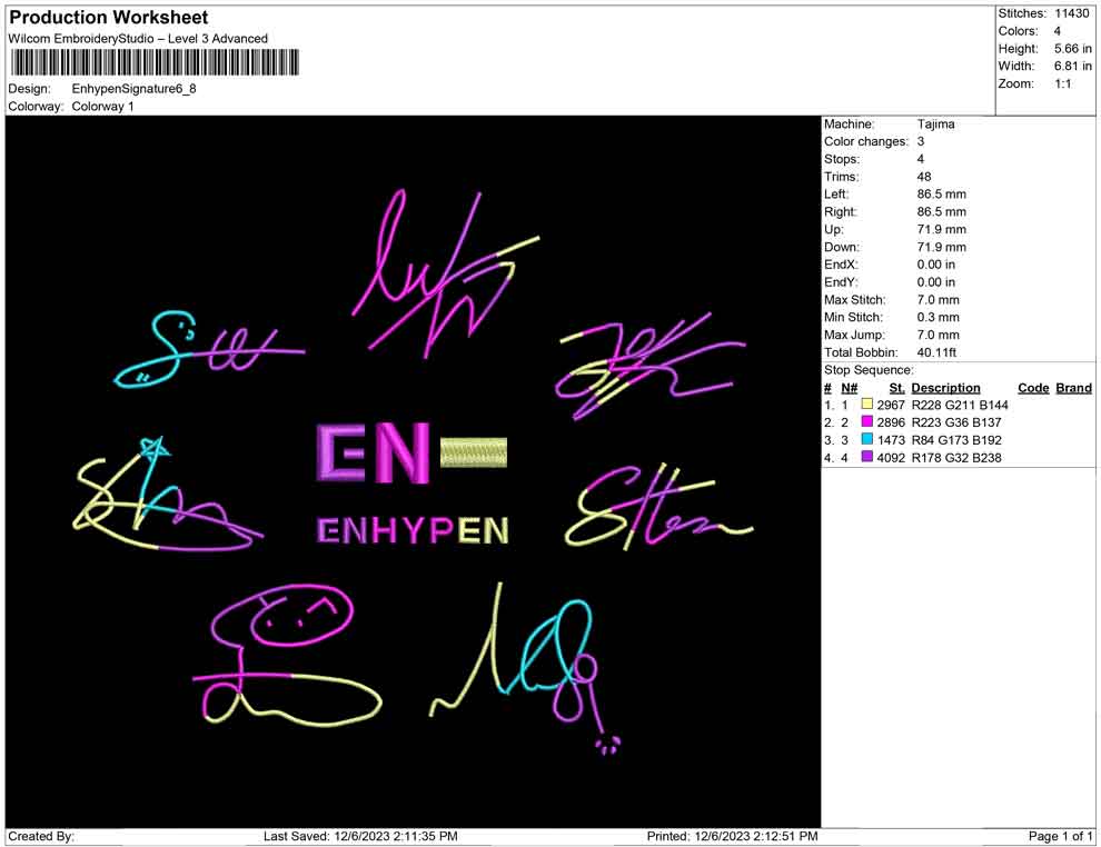 Enhypen signature