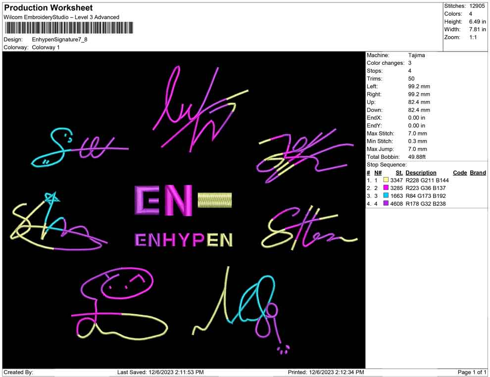 Enhypen signature