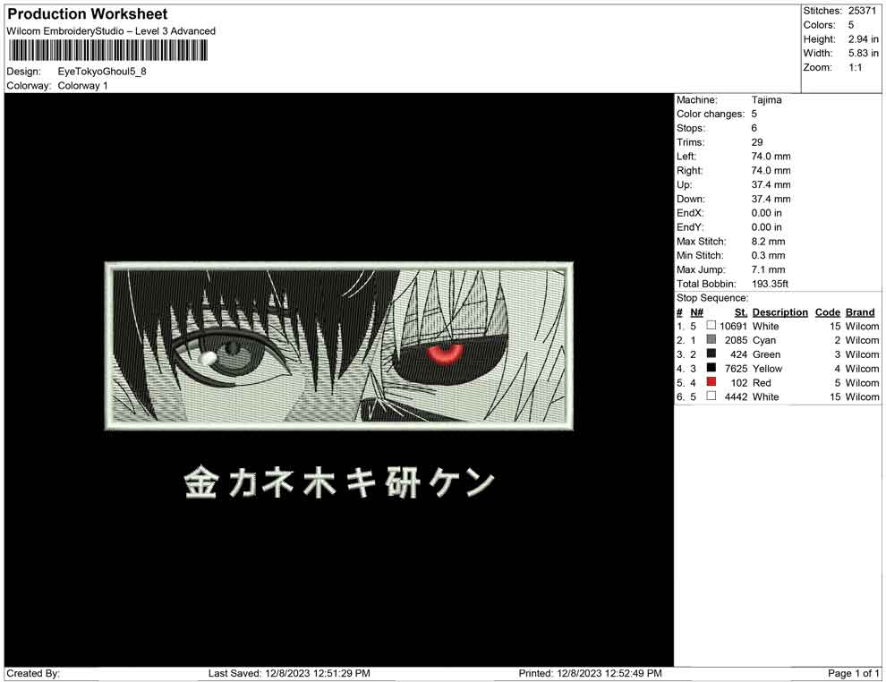Eye Tokyo Ghoul