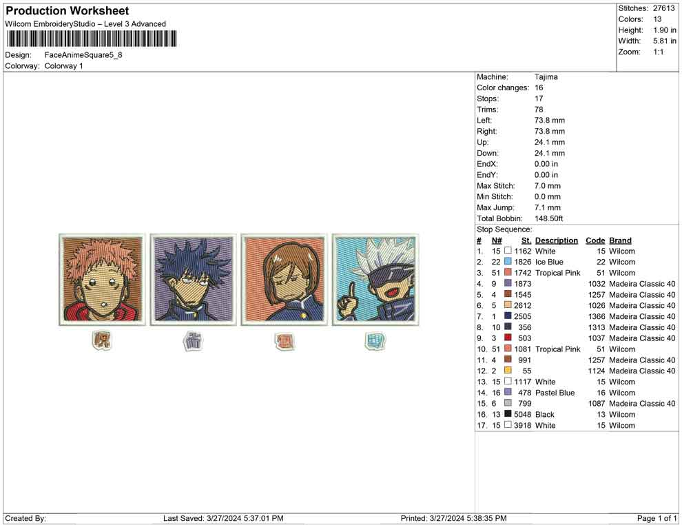 Face Anime Square