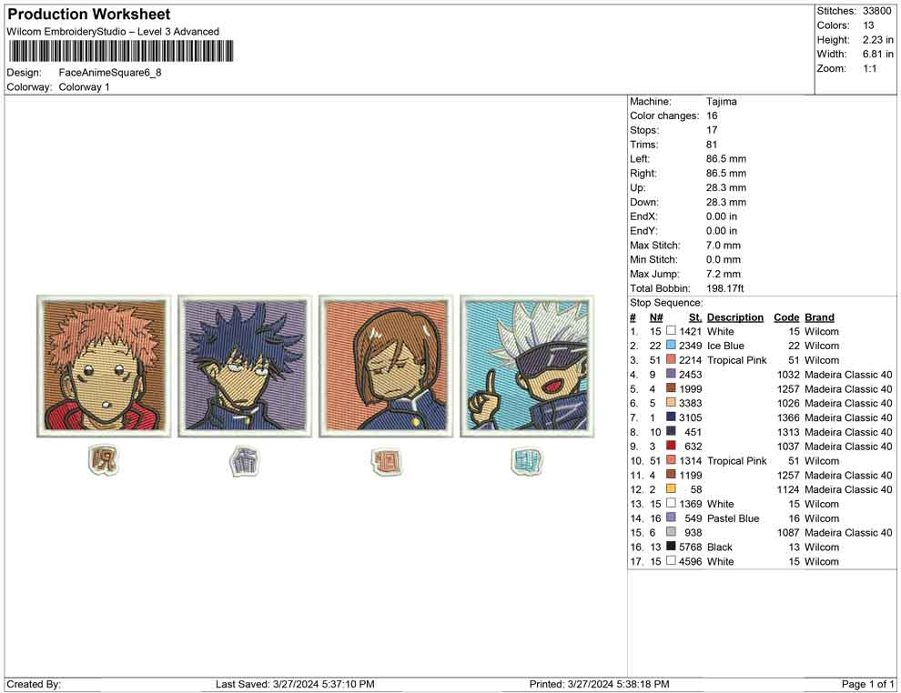 Face Anime Square