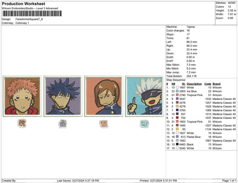 Face Anime Square
