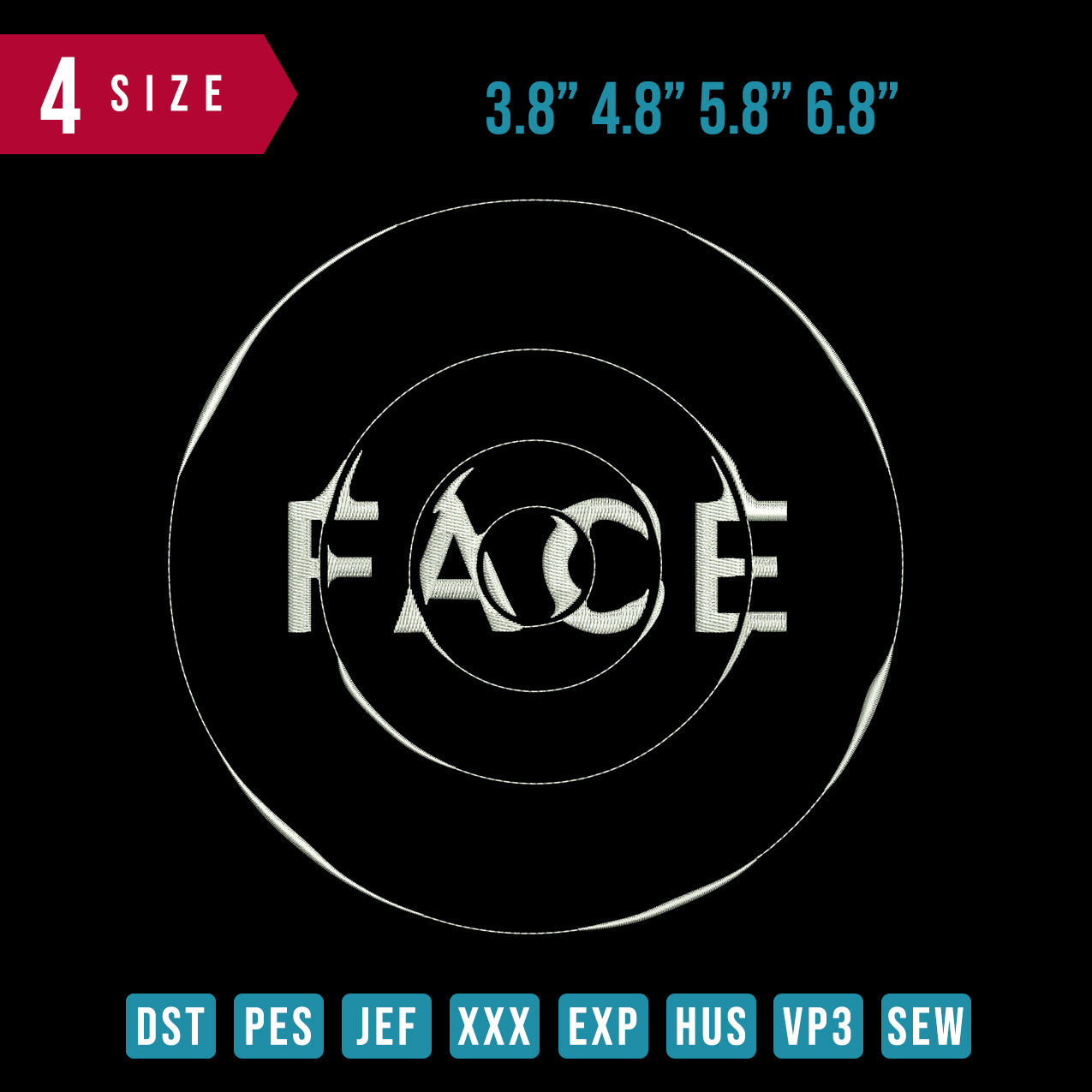 Face Typo Swirl