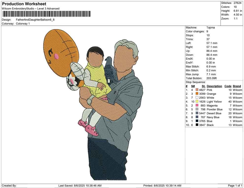 Father And Daughter Balloon