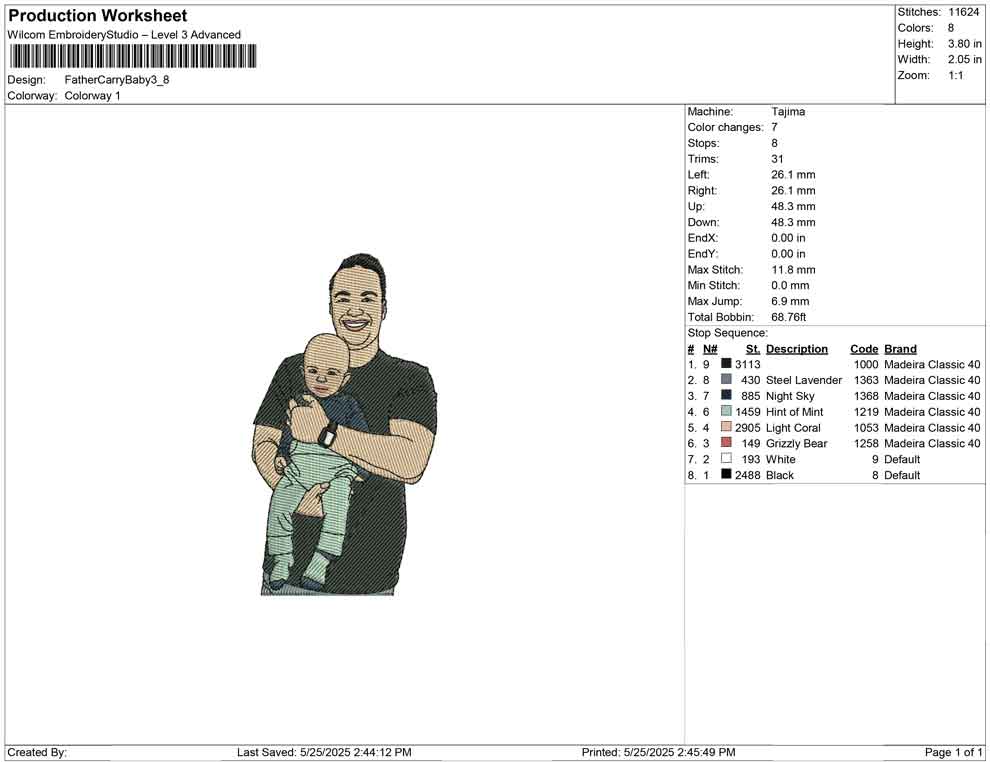 Father Carry Baby