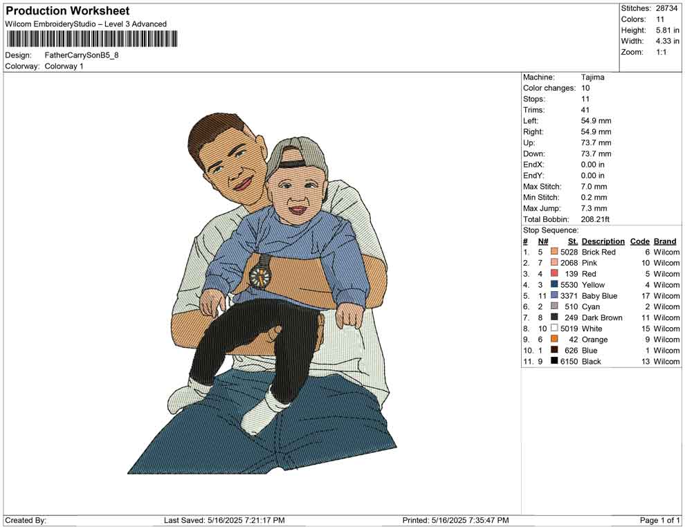 Father Carry Son B