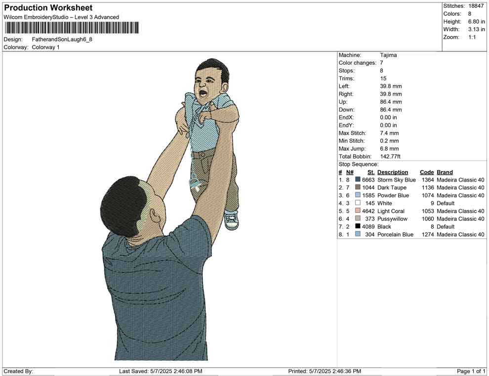 Father and Son Laugh
