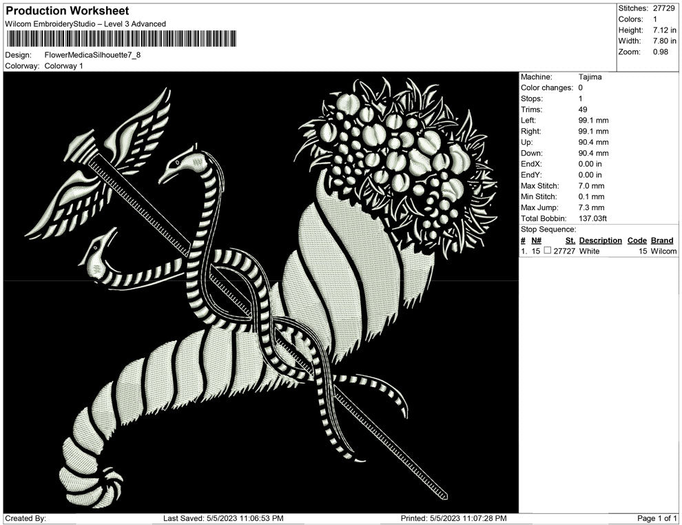 Flower Medica Silhouette