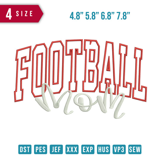 Footbal Appliique Mom